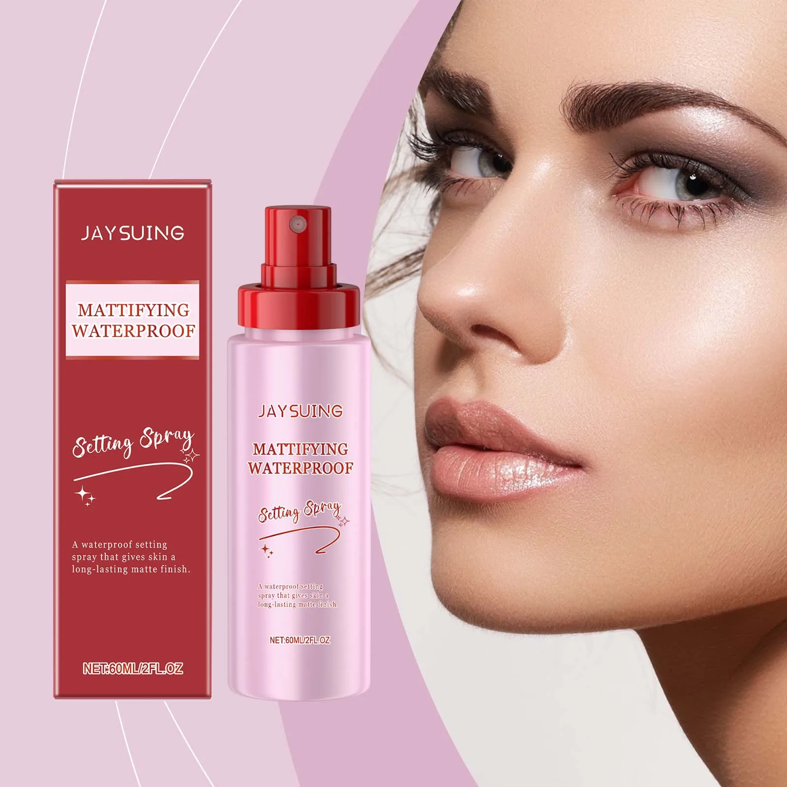 

Makeup Setting Spray Waterproof Sweat-Proof Flawless Matte Effect All Day Refreshing Oil Control Non-sticky Makeup Fixing Mist