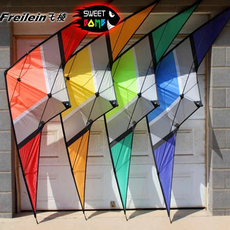 free shipping 250cm dual line stunt kite loudy large pull Freilein sweetbomb kite parachute kite factory outdoor koi paraglider