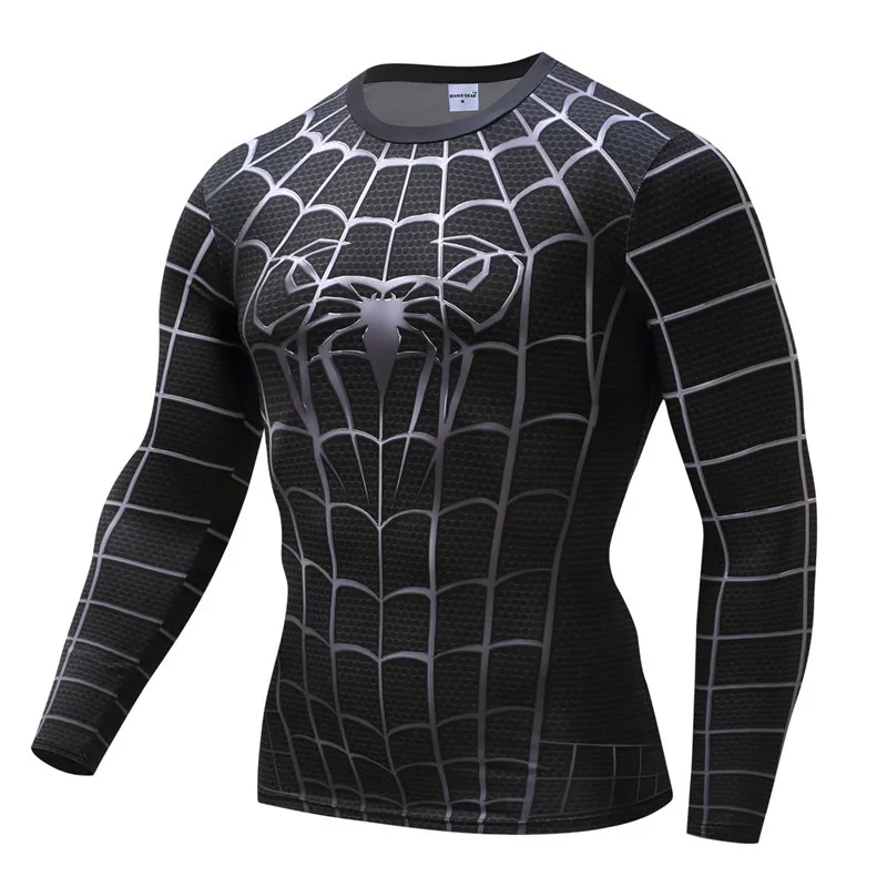 

Anime 3D Printed Tshirts Men Compression Shirts Long Sleeve Tops Fitness T-shirts Slim Tights Tee Male Cosplay Costume Tights