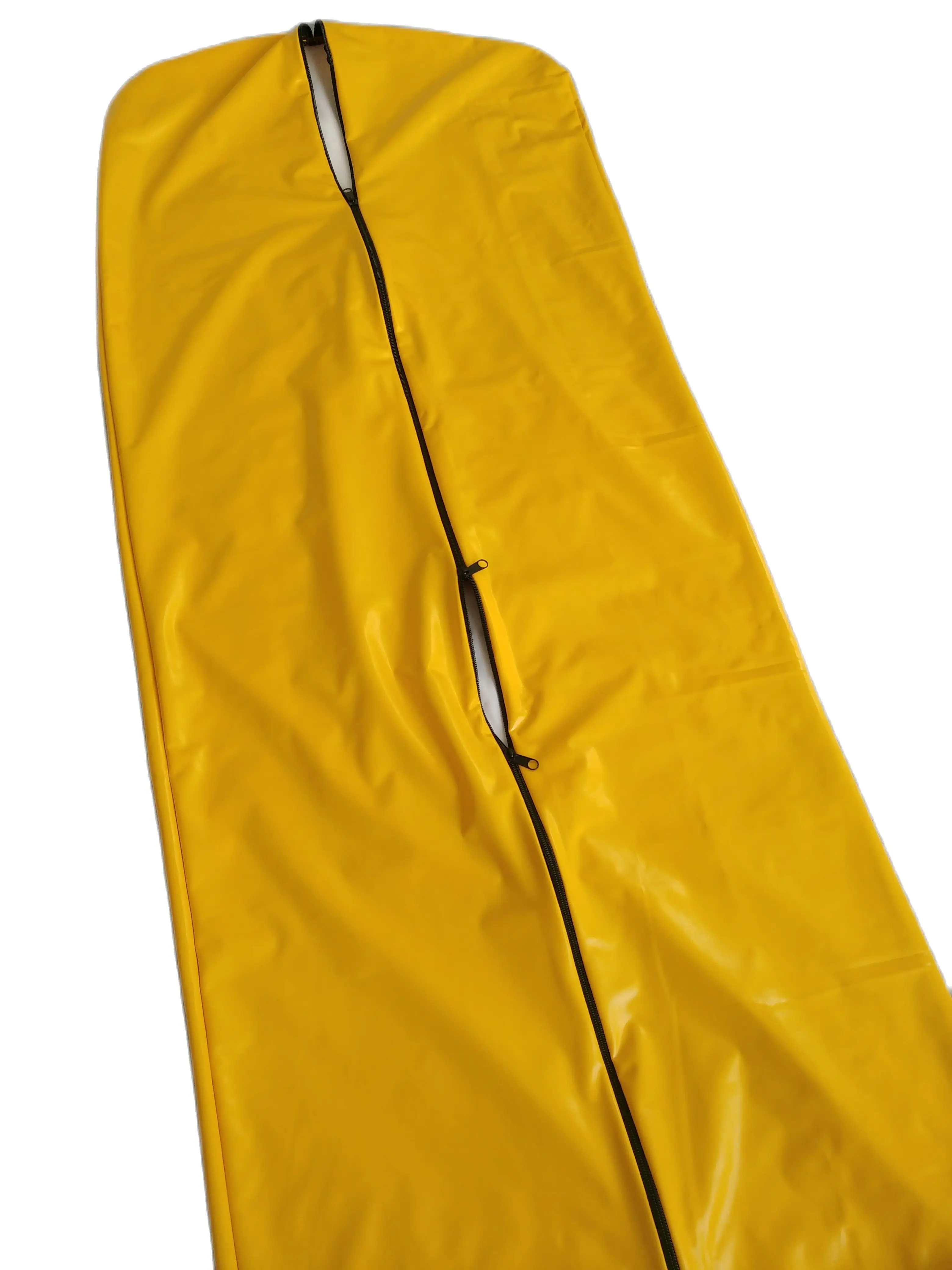 Pvc faux leather mummy bodysuit Spandex Sleeping Bag Zentai Catsuits adults cosplay front 3-ways zipper bodybag Stage Props - Image 5
