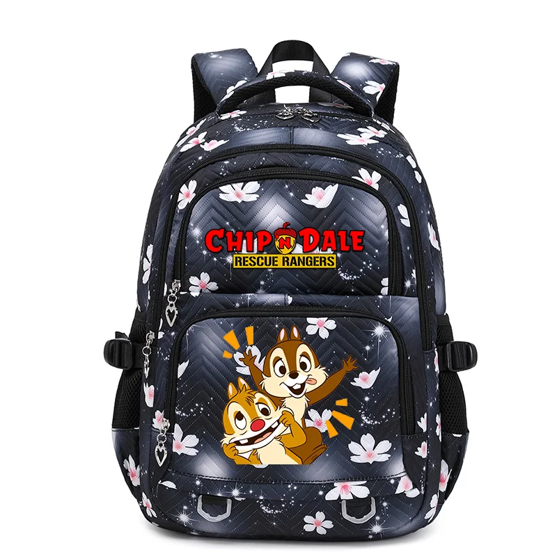 

Disney Chip n Dale Schoolbag for Teenage Girls Bookbag Mochila Waterproof Women Backpack Female Travel Bag Backpacks