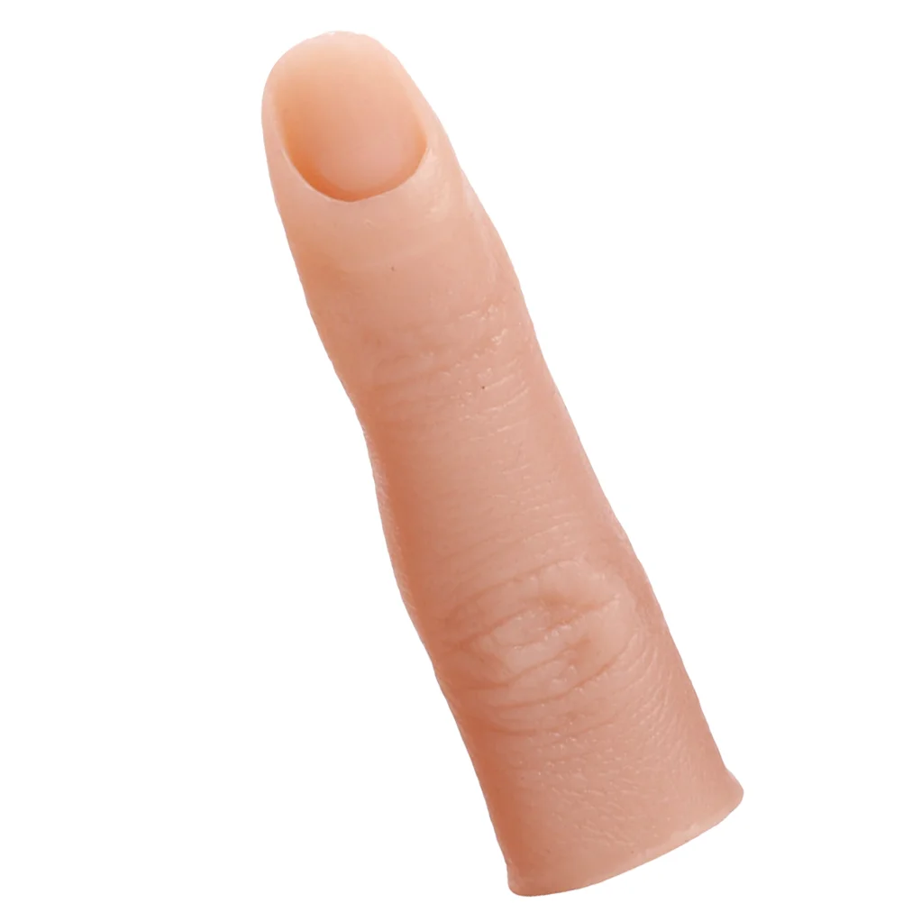 

Silicone Manicure Practice Fingers for Acrylic Nails Reusable Safe Training Model Single Fake Finger Nail Supplies