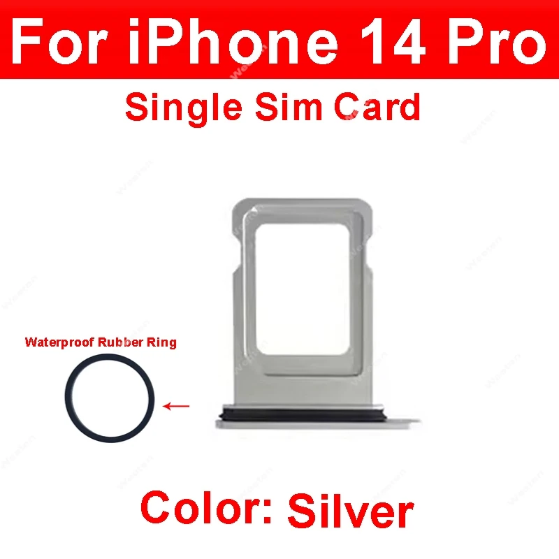 For iPhone 14 Pro 14Pro Max Dual Single SIM Card Tray Holder SIM Card Reader Slot Replacement