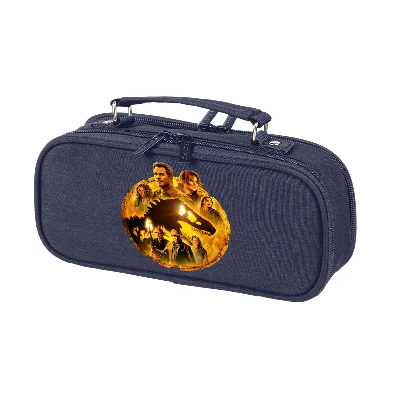 أطفال مقلمة جديد العالم الجوراسي دومينيون 3 طباعة متعدد الطبقات طالب حقيبة أقلام رصاص هدية التلاميذ القرطاسية القلم حقيبة التخزين #4