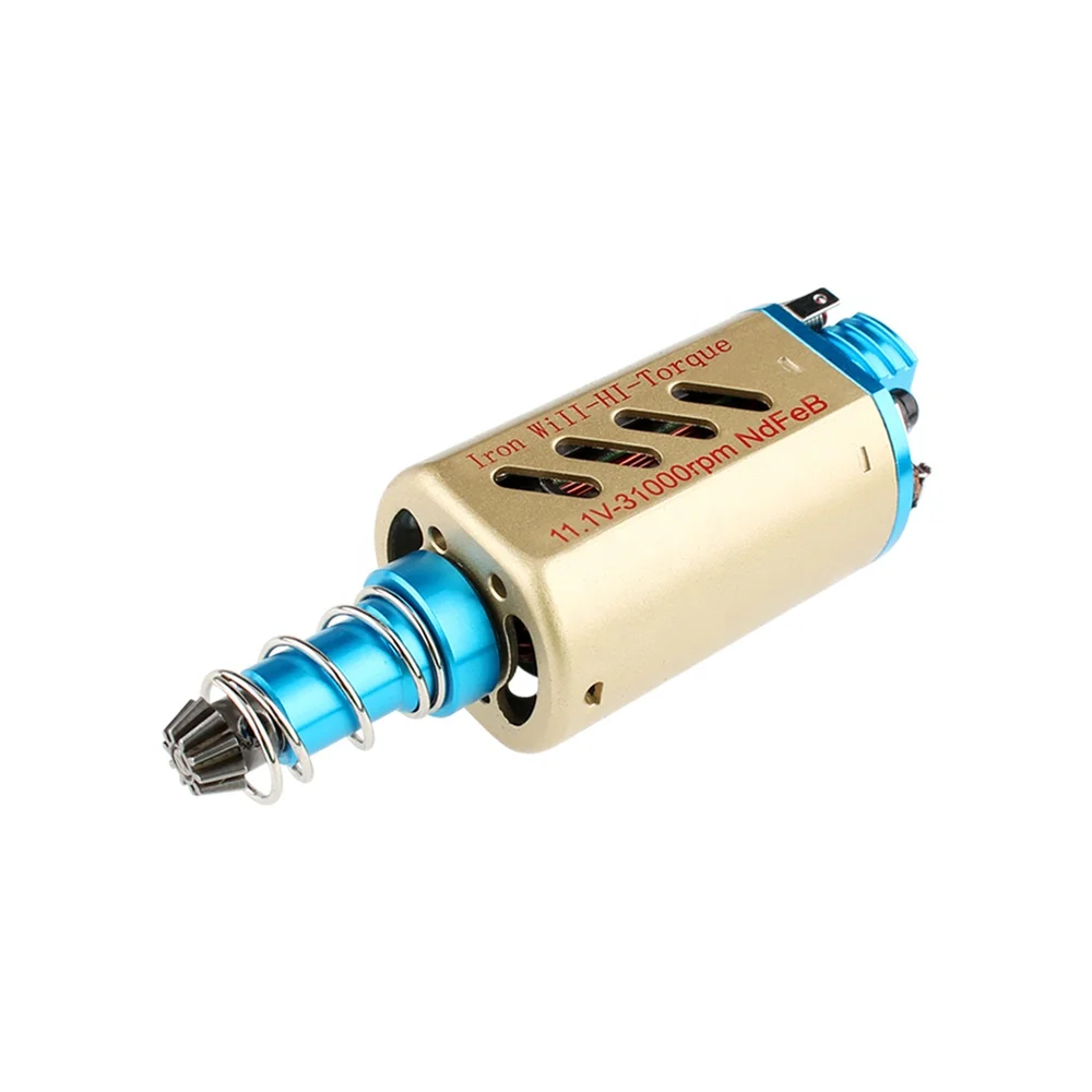 

New Chihai Motor CHF-480WA-Iron Will 31K 18TPA CNC AEG Motor Super High Torque Long Type D Hole Airsoft Motor for Gearbox Ver.2