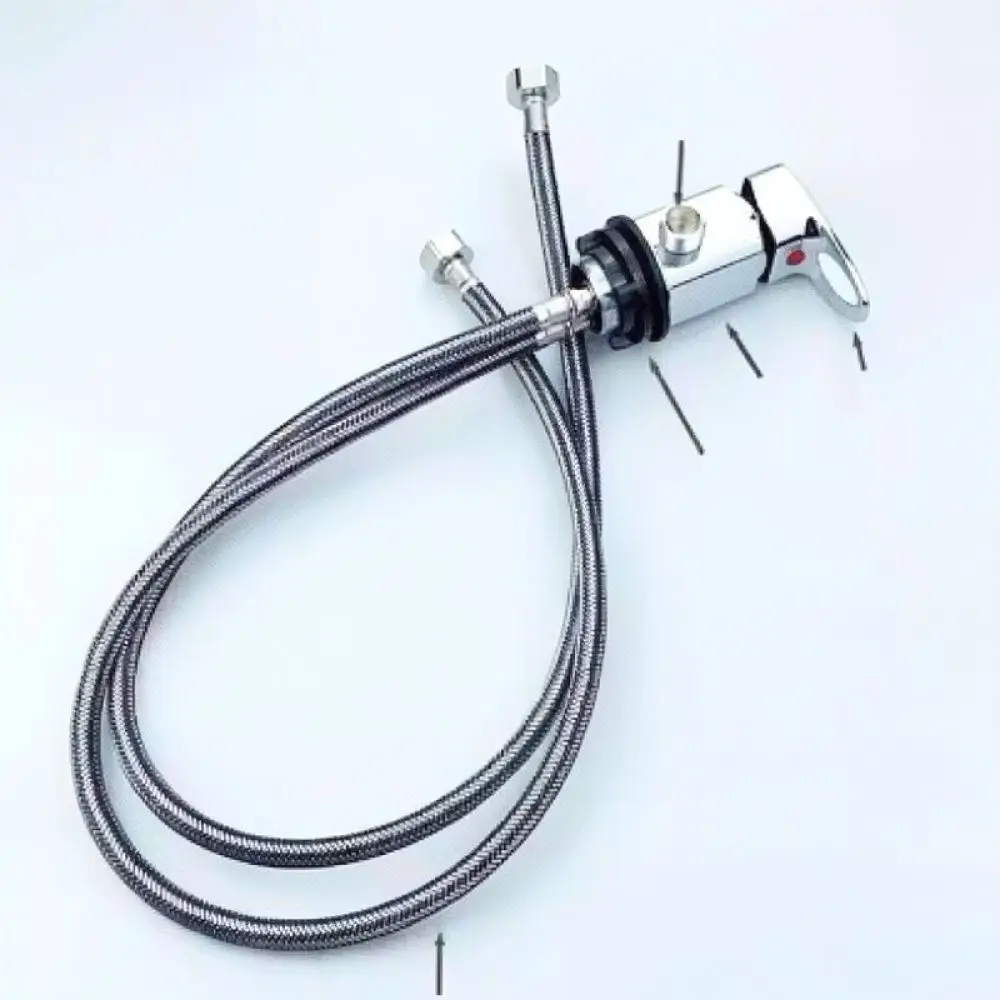Hairdressing Basin Water Faucet Mixer Valve For Sip Hair Salon Equipment Replacement Parts Durable Zinc Alloy Basin Tap Unit