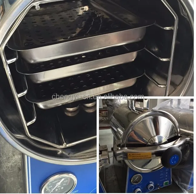 Table Top Steam Sterilizer Sturdy Autoclave 24 Liter Flash Autoclave for Dental Small Clinic