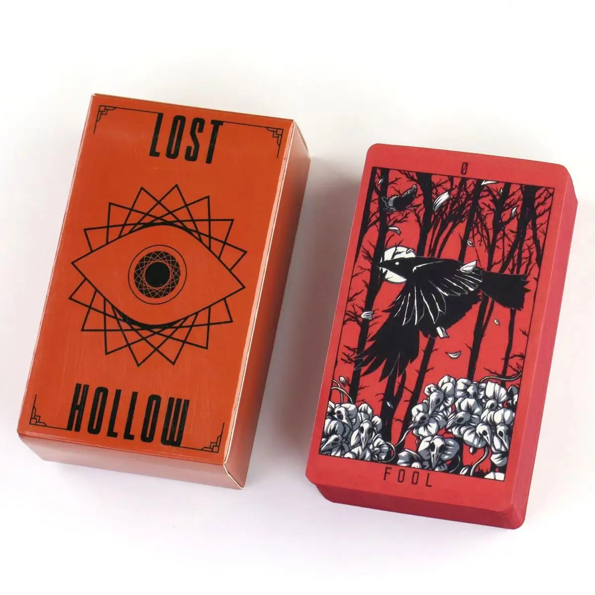 

Lost Hollow Tarot 10.3*6cm with Guidebook for Beginners with Red Gilded Edges