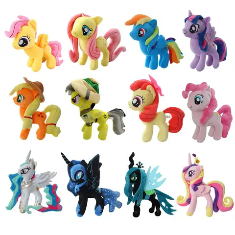 My Little Pony Anime Plush Toys Unicorn Doll Pony Space Princess Moon Nightmare Moon Yuesui Dragon Children's Birthday Gift