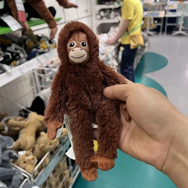 الإنترنت المشاهير لطيف القرد الصغير قلادة ألعاب من نسيج مخملي دمية الغوريلا حقيبة قلادة المفاتيح شفاء الإبداعية القماش دمية هدية #6