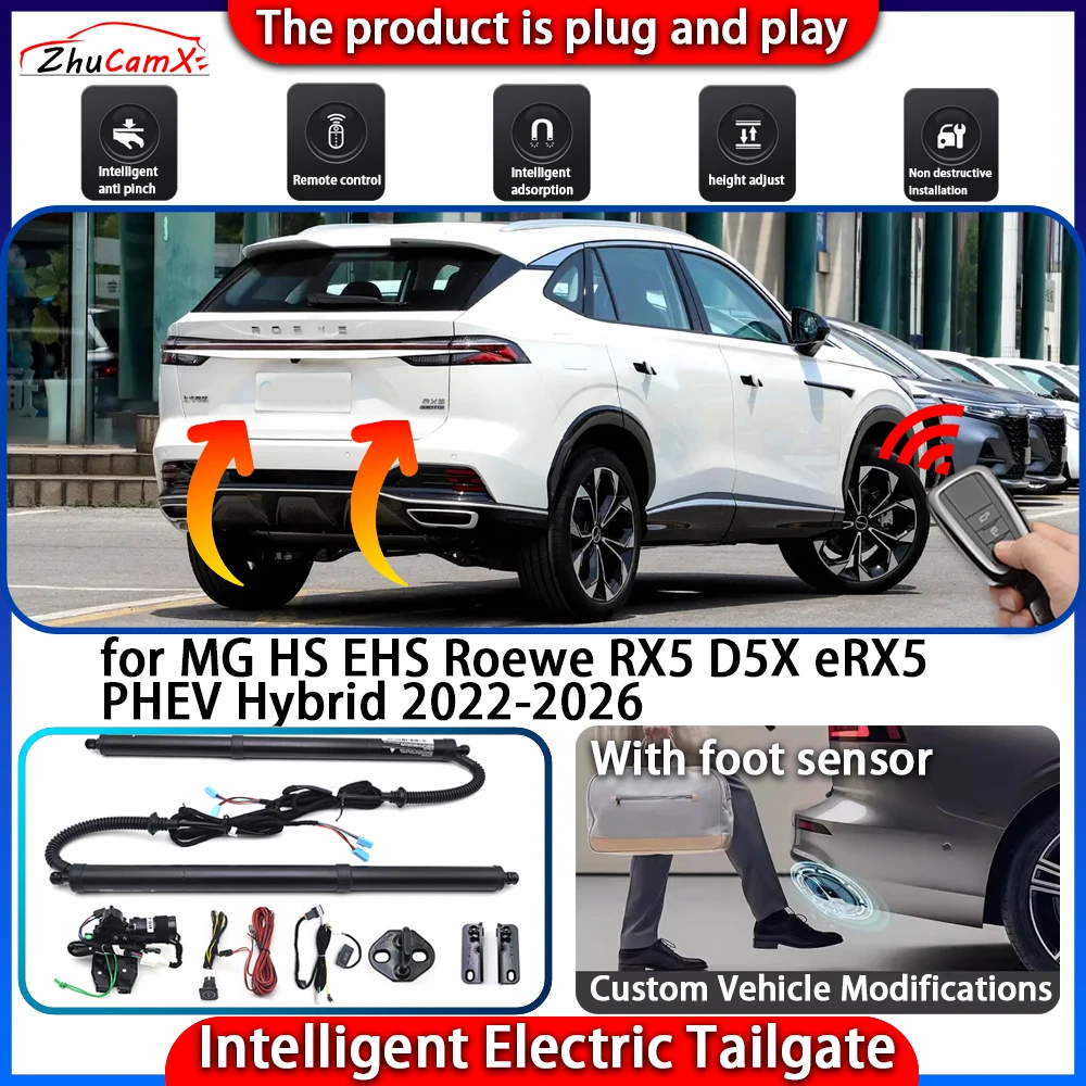 Smart Powered Tailgate System for MG HS EHS Roewe RX5 D5X eRX5 PHEV Hybrid 2022-2026 Automatic Intelligent Trunk Lift Kit