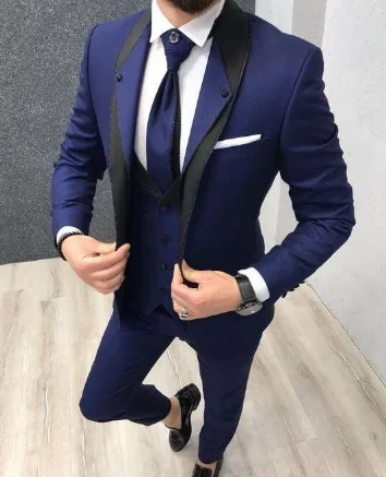 Pakaian pernikahan pria, 2024 Slim Fit satu kancing merah tuksedo pengantin pria pengiring pengantin pria 3 potong Prom pengantin pria (jaket + celana + rompi)