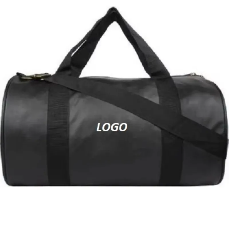 Custom Large Polyester Sports Fitness Duffel Bag Men's Overnight Hiking with Multi-Space Zipper Close Custom Logo
