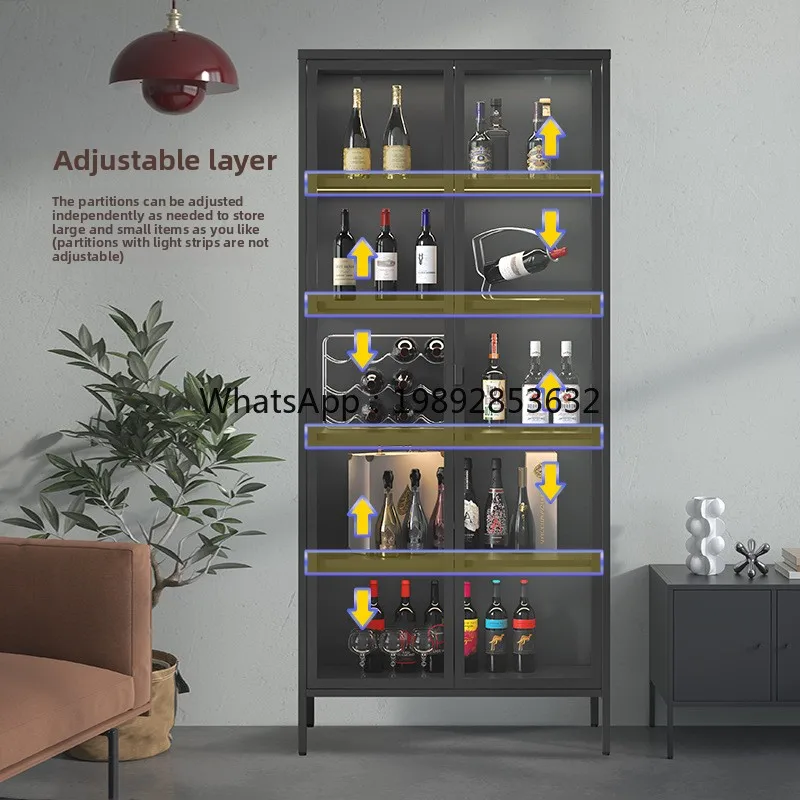 B1 Display For Figurines Wine With Lights Glass Cabinet For Lego Models Display