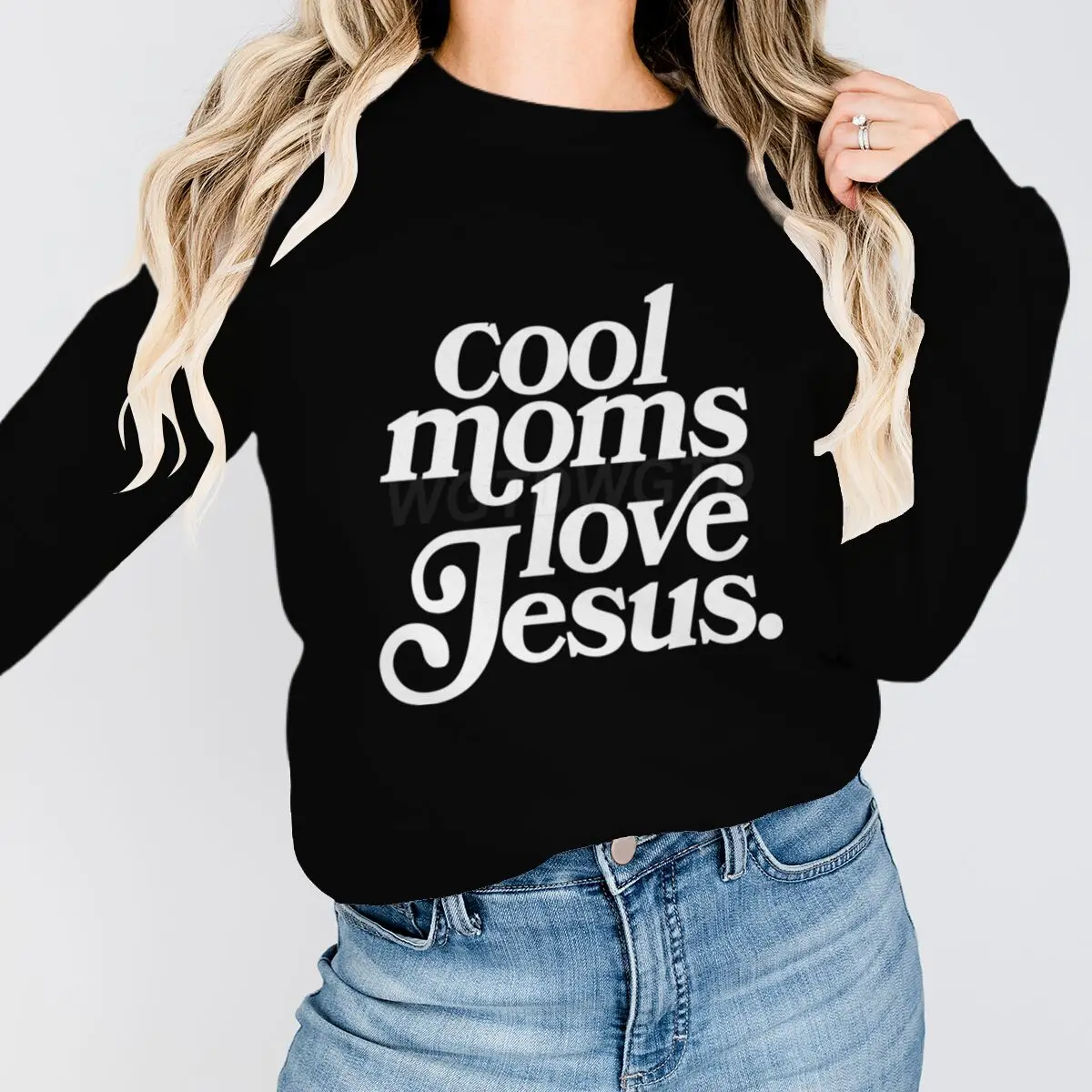 

Женские толстовки с принтом «Крутые мамы любят Иисуса», христианские толстовки с длинным рукавом, забавные топы ко Дню матери