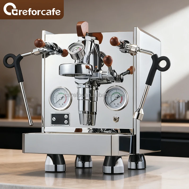 

Careforcafe Classic 15Bar Vibration Pump Semi-Automatic E61 Rocket Commercial Professional Espresso Machine
