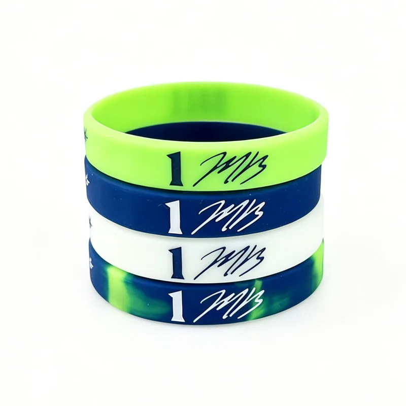 1PCS Basketball Sports Silicone Bracelet Rubber Elastic Wrist Band No Fading For Man Commemorative Fans Souvenir Jewelr Gift