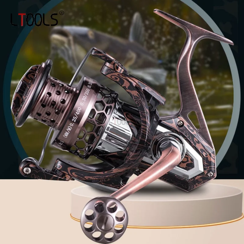 

Spinning Reel HA2500-7500 Metal Spinning Wheel 4.6:1 Speed Ratio for Fishing Accessories of Long Range Fishing Rod Wheel Tool