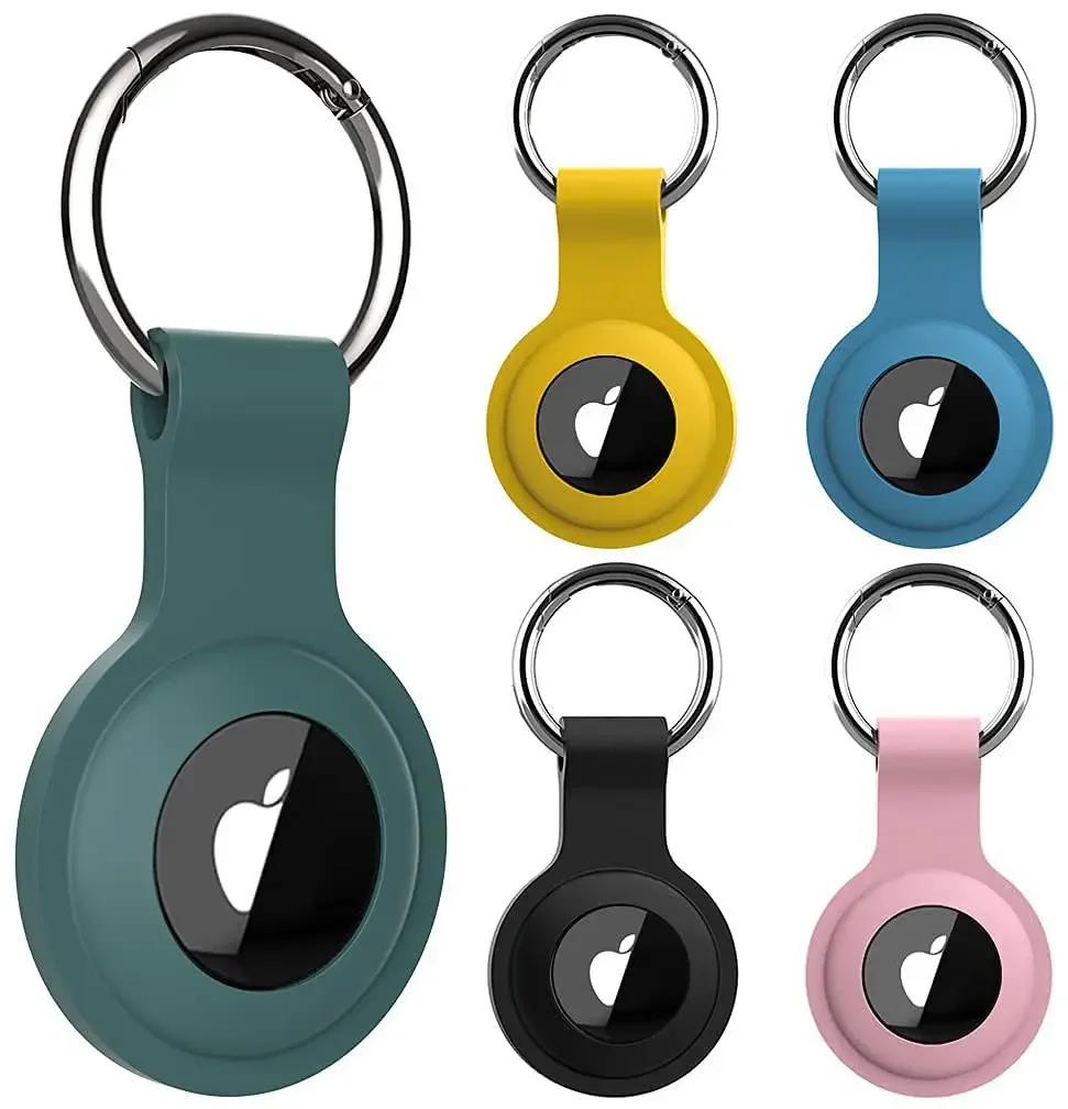 1 Pack Silicone Itag Case for Airtags with Keychain, Protective Cover for Airtag Key , Pet Dog Cat Collar, Accessories
