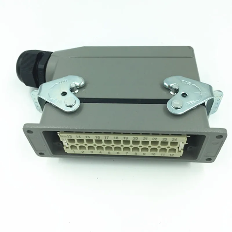 Rectangular Socket Heavy-duty Connector 24 Core Hot Runner Connector Waterproof Aviation Plug Hdc-he-024-1