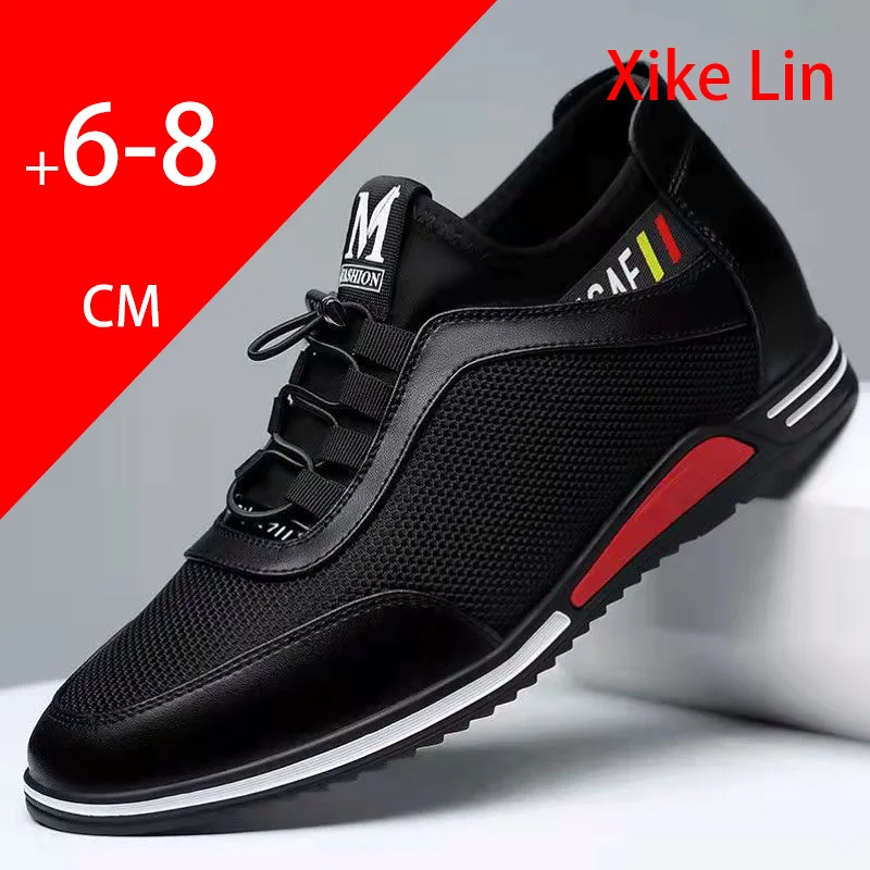 Casual height increasing shoes New model Anti slip Waterproof Durable Comfortable Lightweight Increase by 6/8 centimeters