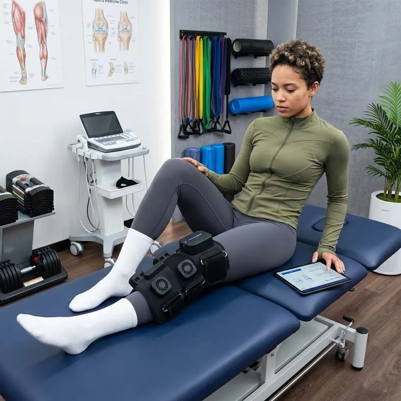 Wireless Electric Heating Knee Massage Automatic Alternating Hot and Cold Therapy Knee Recovery Therapy