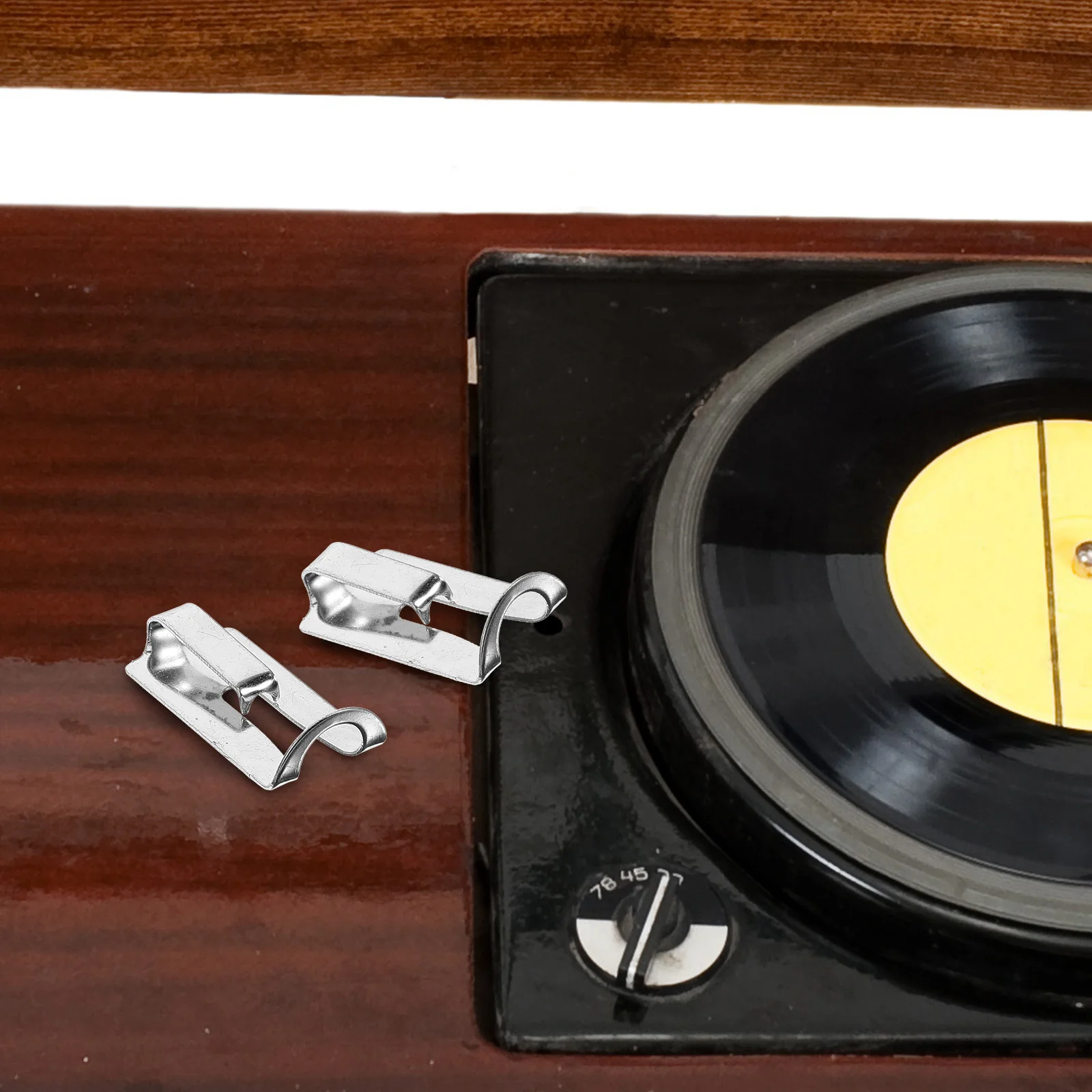 

4Pcs Vinyl Record Movement Buckles Strong Record Player Clips Compatible Turntable Adapter Accessories Adapter for Turntable