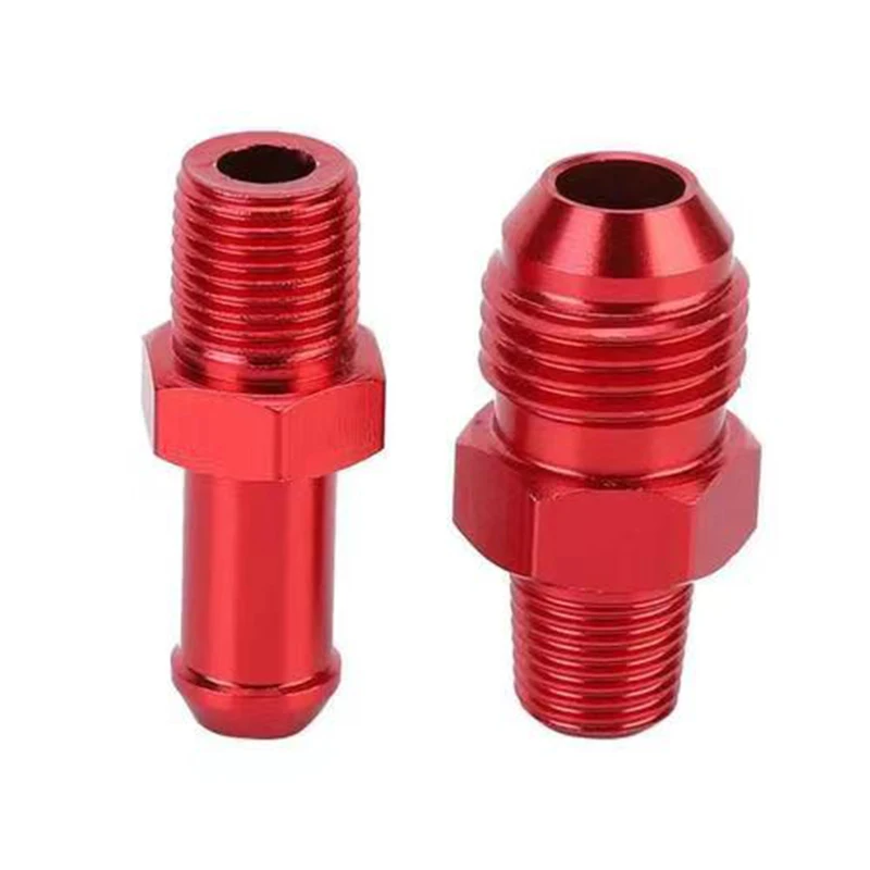 Customized CNC Turning Machining Aluminum Alloy Automotive Modified Oil Pipe Outer Thread Joints