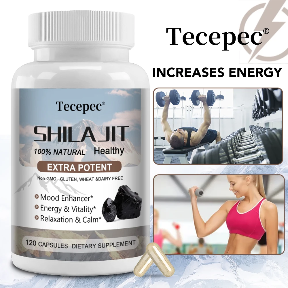 

Shilajit 400mg, Natural Fulvic Acid, Supports Energy and Vitality, Promotes Relaxation and Calmness, Non-GMO