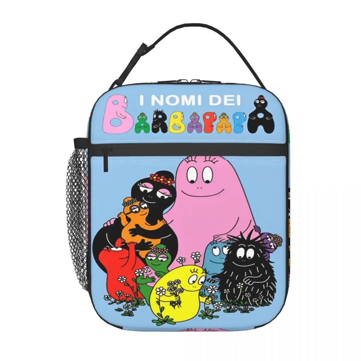 Barbapapa bolsas de almuerzo con aislamiento térmico de dibujos animados para oficina, caja Bento portátil, enfriador térmico, caja de alimentos