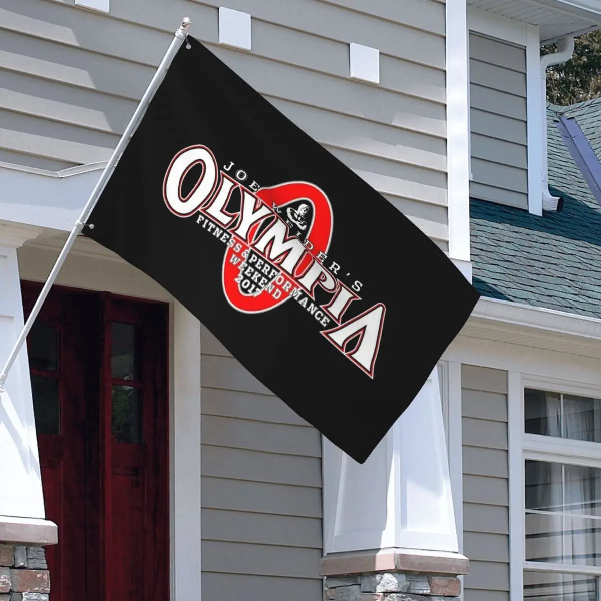 Mister Olympia Outdoor Banner Upscale Harajuku the leisure All-match Concert Ambiance Non-fading Nautical flag Cheering flag