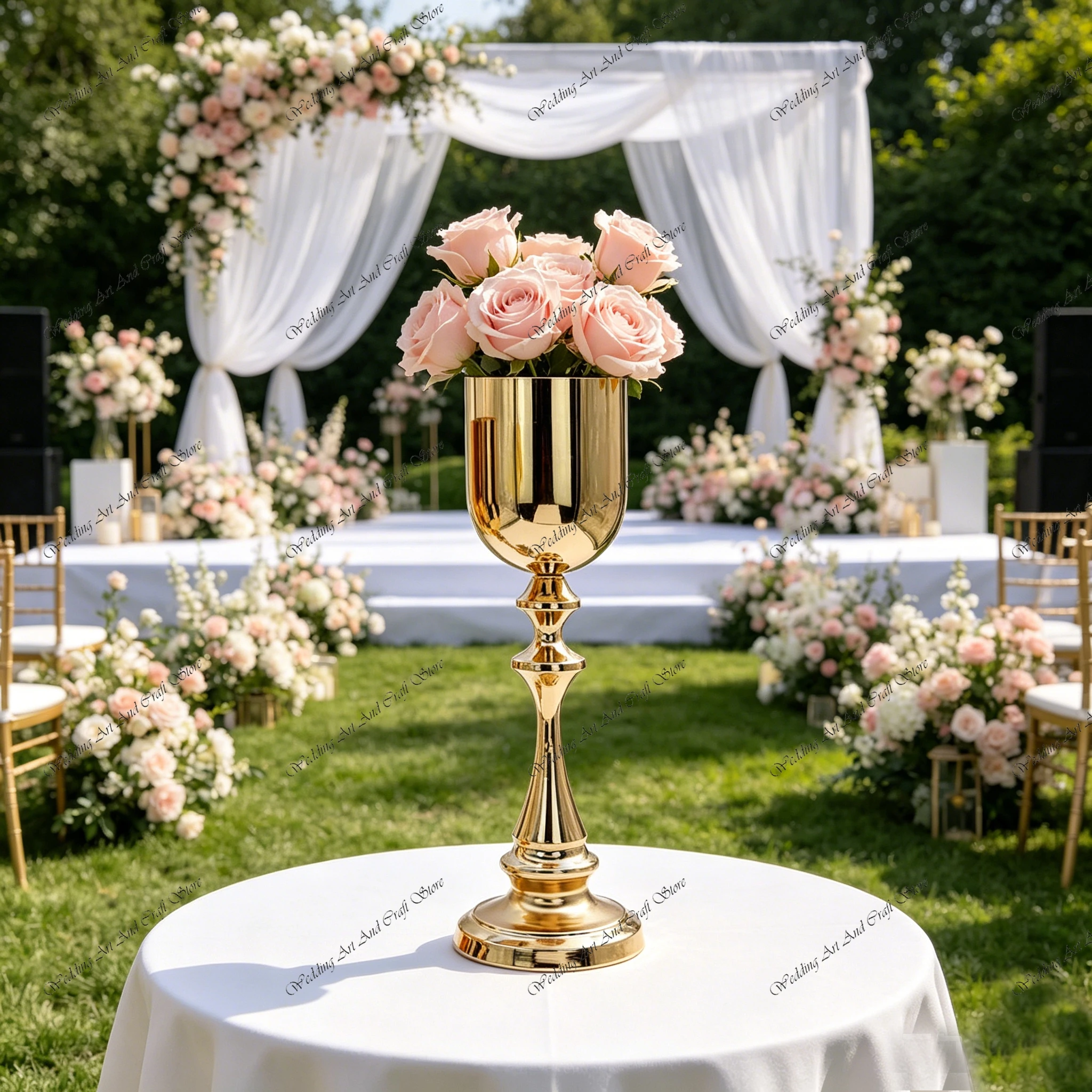 10 шт. F30 40-80 см Золотые вы – обзор и цена Centerpiece Vase Tall