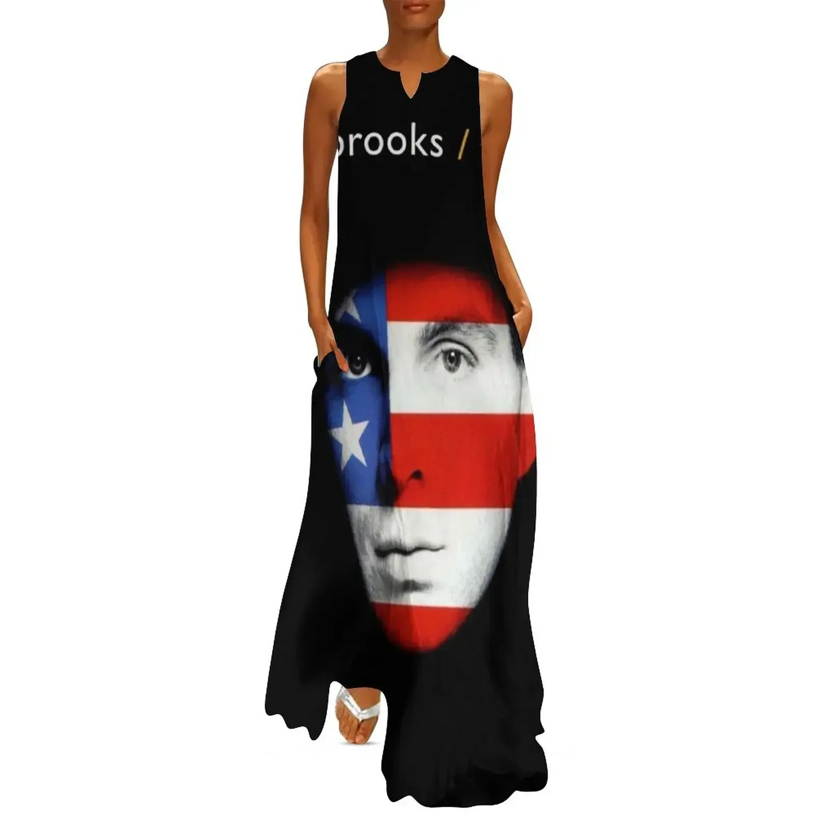 

garth american hits brooks tour Long Dress women evening dress sexy dress festival outfit women