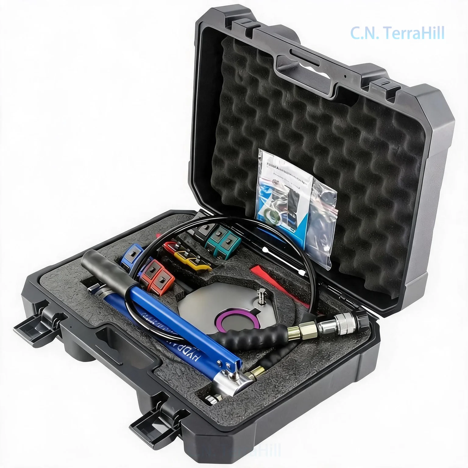 Portable Hydraulic Crimping Tool Manual Hand Press Pipe Crimper for Auto AC Hose Repair