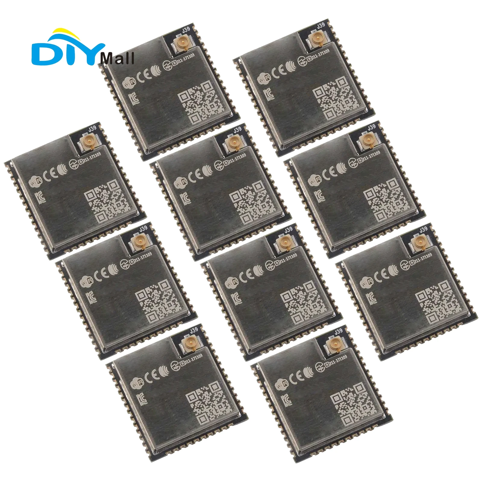 10Pcs/lot ESP32-32U WiFi + BT + BLE ESP32 Module 4MB Flash Original for ESP32 ESP32S Development Board