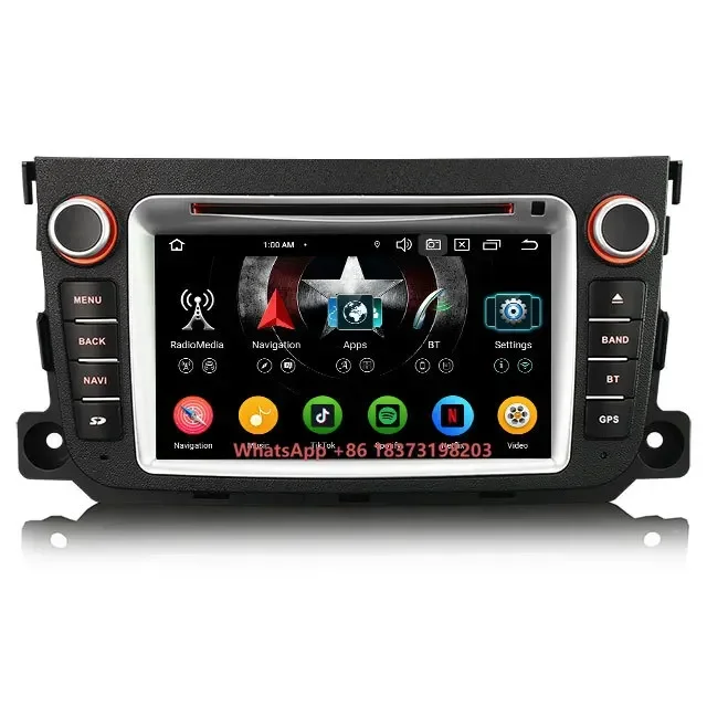 

EU STOCK Erisin ES6733S Android 13 for Smart Fortwo Stereo Support CarPlay Auto 4G GPS DSP GPS System