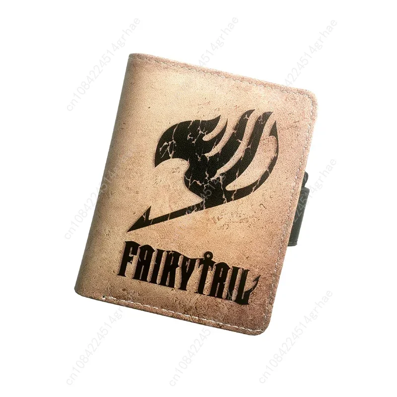 

Anime Fairy Tail Men's Folding Wallet Card Holder PU Leather Short Purse