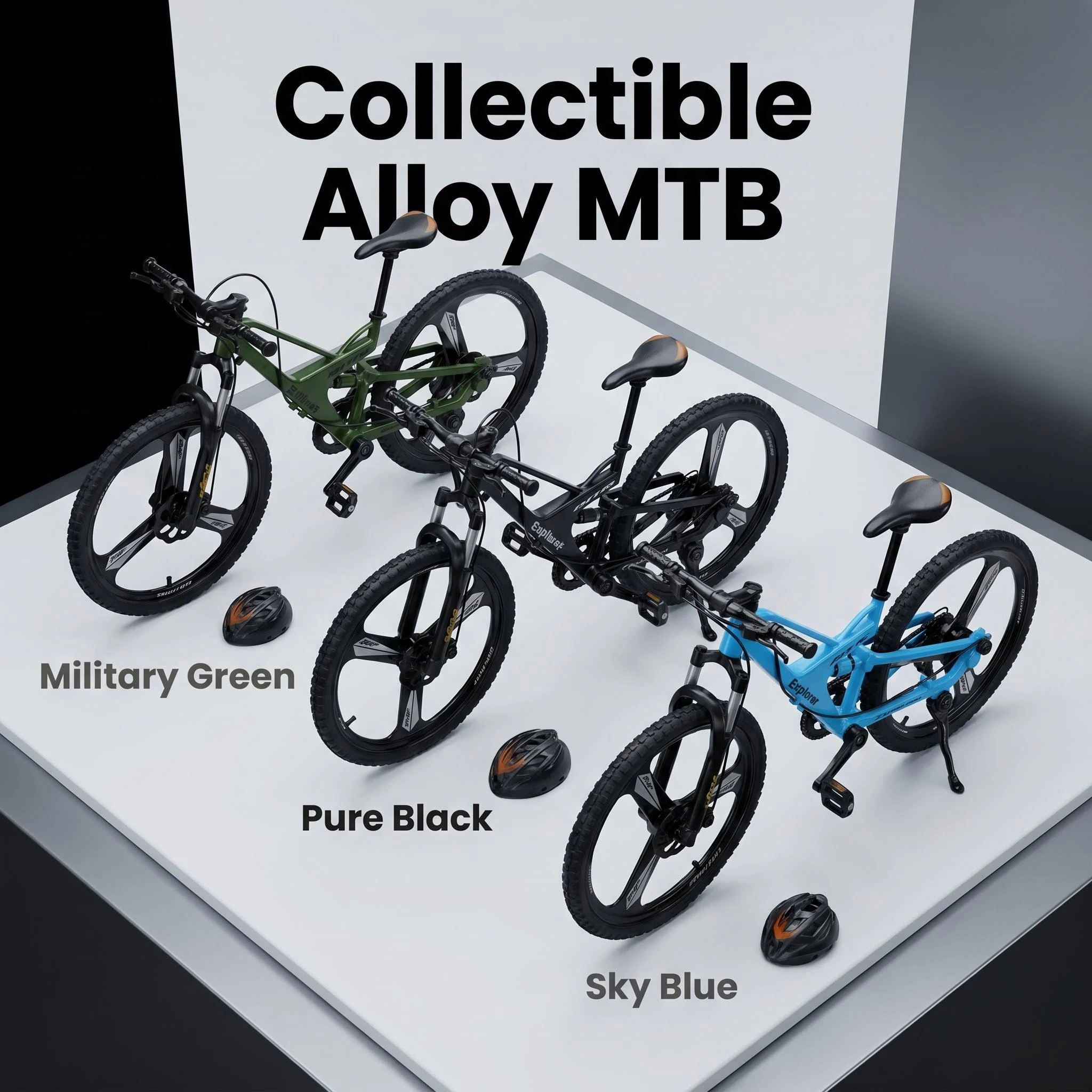1:10 Scale Creative Realistic Bicycle Model, Sporty Off-Road Motorcycle Ornament, Lifelike Details, Suitable as a Birthday Gift