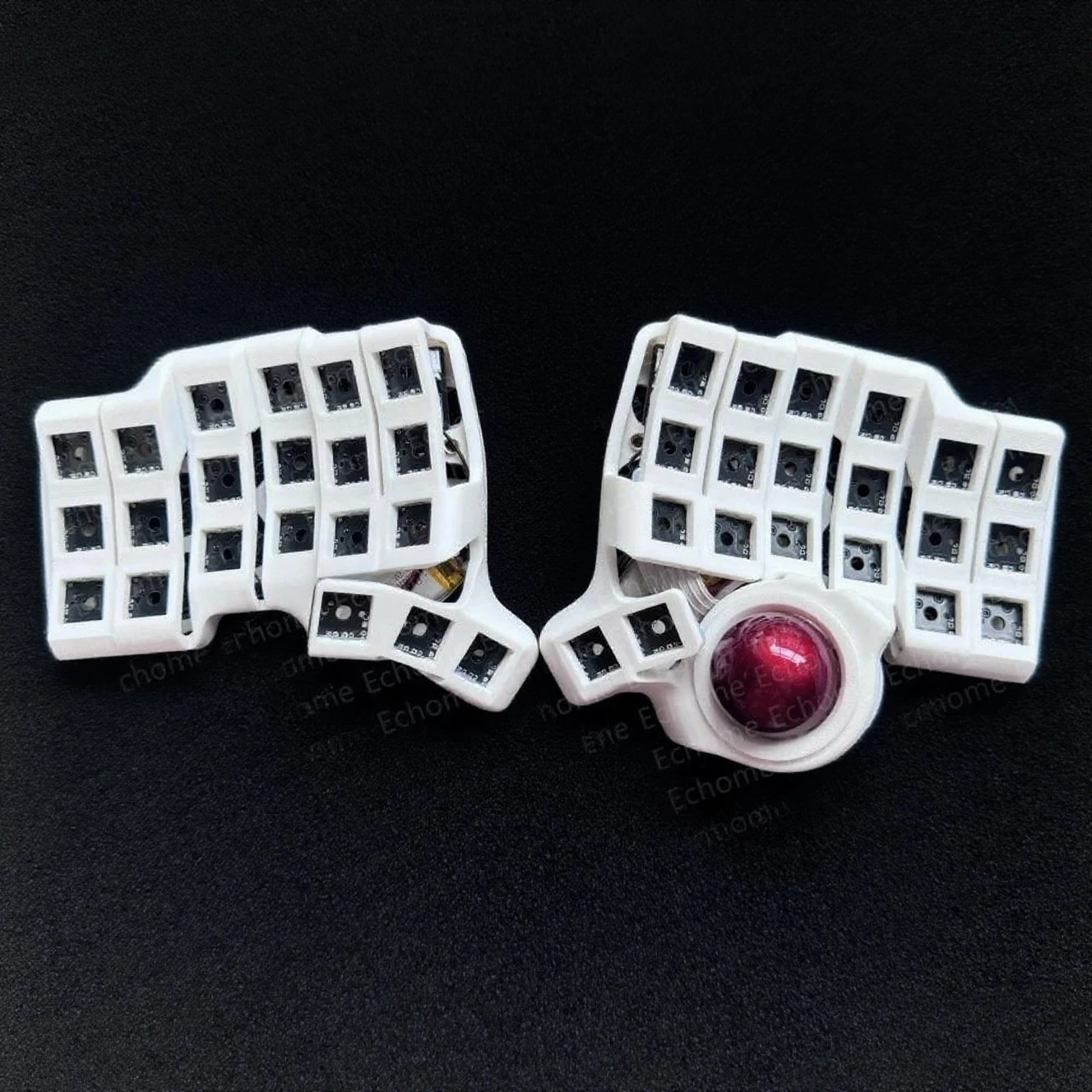3x6 Charybdis Mini Split Keyboard Kit Custom Wireless TBK Mini Mechanical Keyboard Kit Hotswap Gaming Bluetooth Keyboard Black