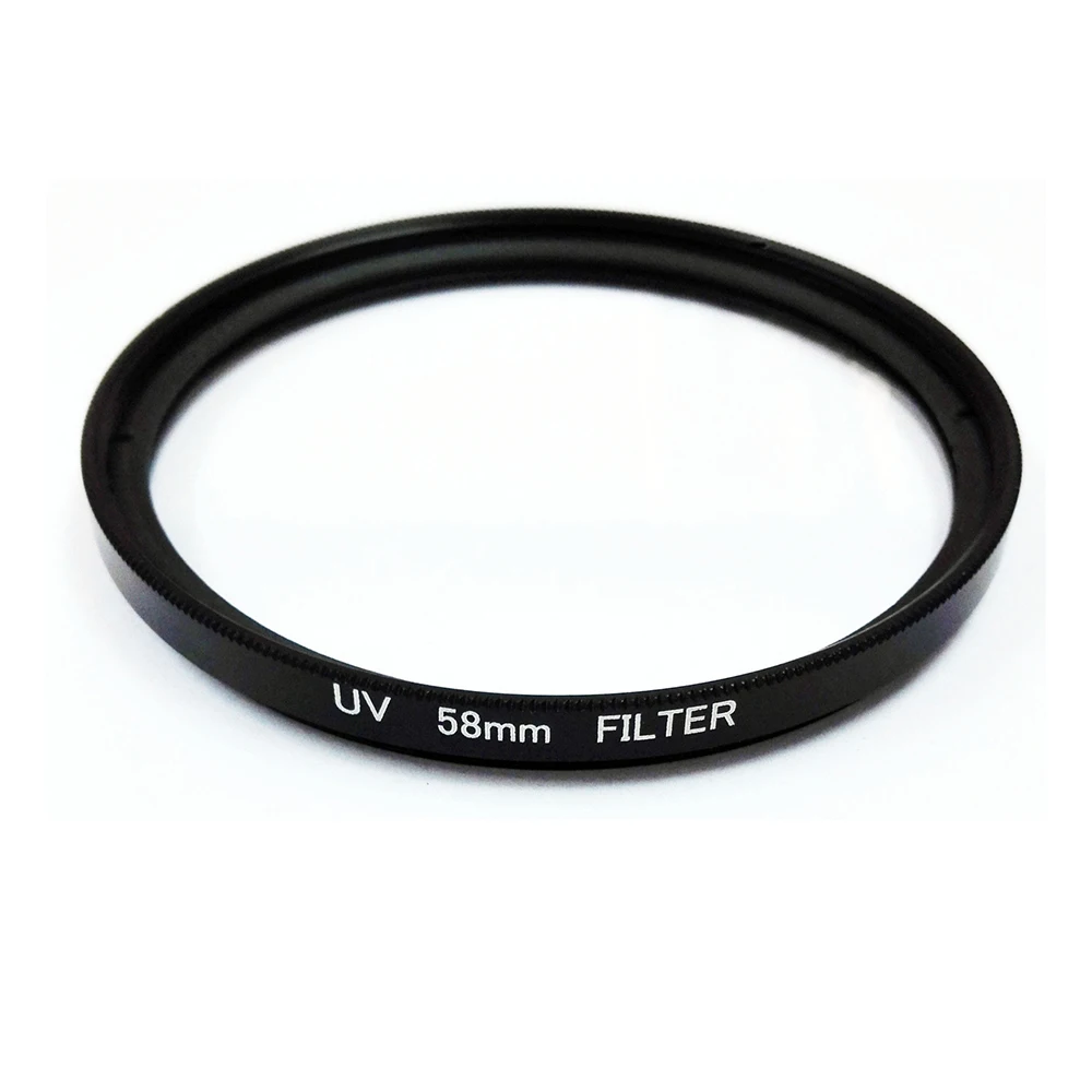 UV Filter 58mm Lens Protection for Camera Filter EOS 500D 1000D,Black