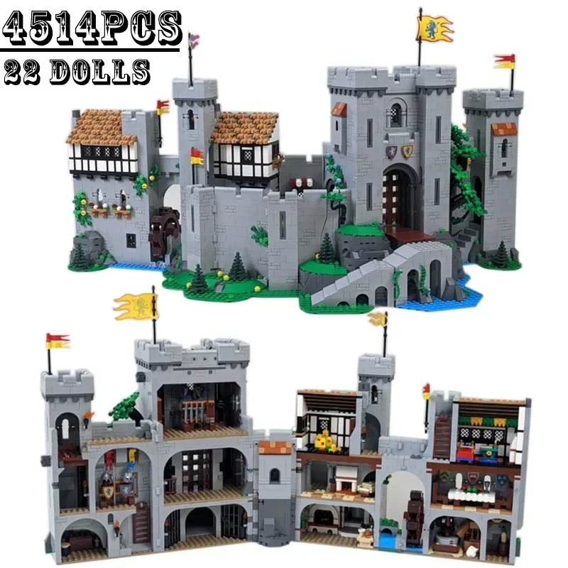 4514 pcs Lion Knight Lion King Castle Building Block Toys Assembling Building Blocks Educational Kids Christmas Birthday Gift To