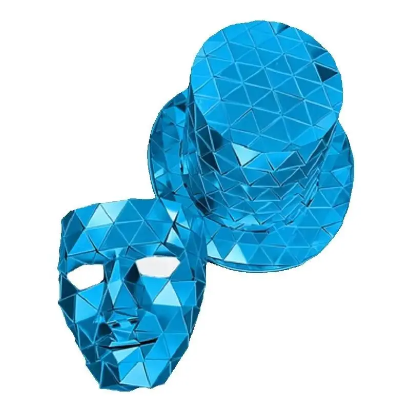Full Face LED Rave Mask Helmet with Color Changing Glowing Eyes for Night Club Halloween Party