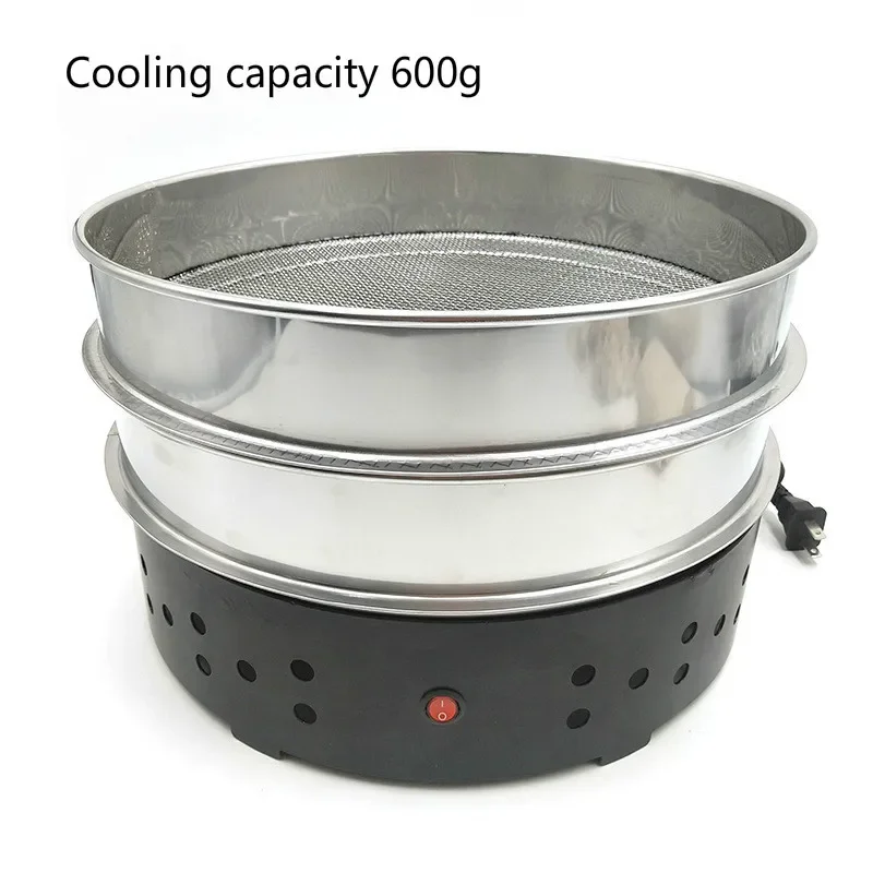 

600g Electric Coffee Bean Cooler Roasting Cooler Radiator Small Household Big Wind Fast Cooling Double-layer Filter 110/220V