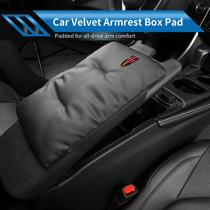 Автомобильный бархатный подлокотник, подушка для центральной консоли, аксессуары для Hongqi H5 H6 H7 H9 E-QM5 HS3 HS5 HS6 HS7 E-HS3 E-HS9 LS5