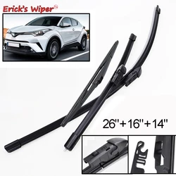 Erick silecek LHD ön ve arka silecek lastikleri Toyota için Set C-HR CHR 2016 - 2023 cam cam pencere fırçalar 26 