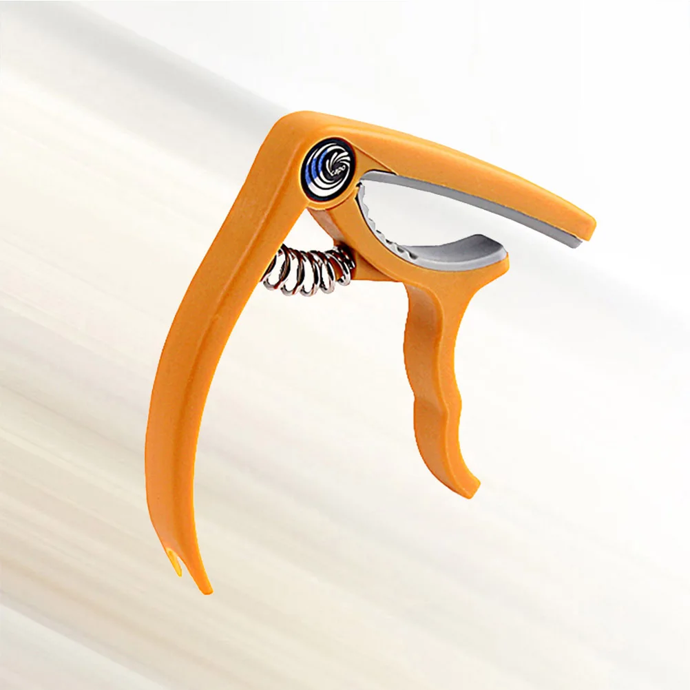 

Orange Clip-on Capo Guitar Tuner for Acoustic Electric Ukulele Banjo Mandolin Firm Tension Scratch Protection