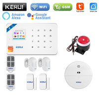 KERUI W181 Home Security Alarm System GSM WIFI Tuya APP Receiving Color Screen Connection Mobile Wireless Burglar Alarm Kit