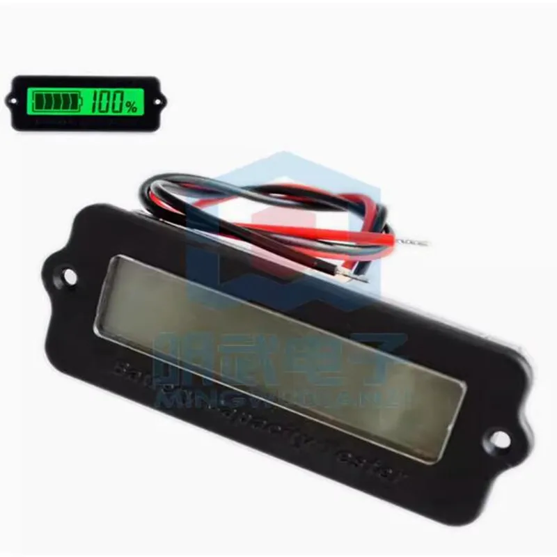 LY6W 12V 24V 36V 48V Lead Acid Battery Capacity Indicator LCD Digital Display Meter Lithium Battery Power Level Detector Tester