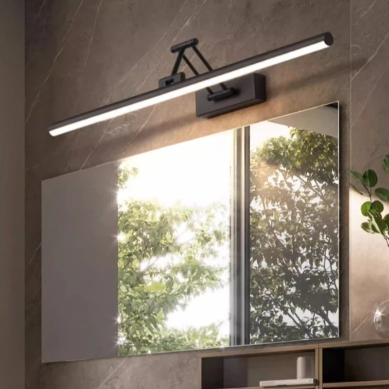 Iron LED Mirror Front Lamp Modern Minimalism Mirror Light Bedroom Bathroom Living Room Lighting Lamps Tricolor Decoration Lights - view 3