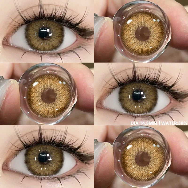 EYESHARE 1Pair High Quality Colored Contact Lenses for Eyes Blue Eye Contacts Brown Lense Gray Pupils Green Cosmetic Lens Yearly